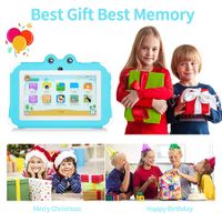 Kids Frog Tablet 7inch Android Learning Tablet for Kids 2GB 32GB Toddler Tablet Students Educational Gift HD Color Blue
