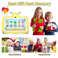 Kids Bee Tablet 7inch Android Learning Tablet for Kids 2GB 32GB Toddler Tablet Students Educational Gift HD Color Orange