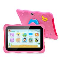 Kids Rocket Tablet 7inch Android Learning Tablet for Kids 2GB 32GB Toddler Tablet Students Educational Gift HD Color Pink