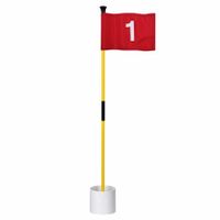 Golf Flagstick Mini,Putting Green Flag for Yard,All 3 Feet,Double-Sided Numbered Golf Flags,Golf Pin Flag Hole Cup Set,Portable 2-Section Design,Gifts Idea (#1)