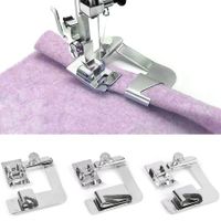 3 Sizes Wide Rolled Hem Pressure Foot Sewing Machine Presser Foot Hemmer Foot Set 1/2 Inch,3/4 Inch,1 Inch for Brother Singer and Other Low Shank Sewing Machine