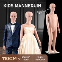Child Mannequin 110cm Dress Form Display Showcase Clothing Model Manikin Dressmaking Dummy Adjustable