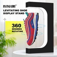 Levitating Shoe Display Stand Floating Rotating Spinning Sneaker Rack Holder Magnetic Levitation Acrylic Footwear Shelf