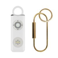 Personal Safety Alarm for Women, Teens, Elders and Kids 130dB Sound Alarm Keychain with LED Lights, Safety Alarm Keychain,White
