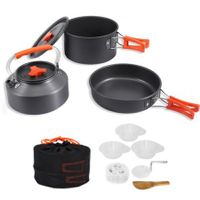 Camping Cooking Set, Non-Stick Lightweight Camping Pots and Pans Set  Outdoor Cooking & Picnic