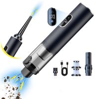 14000Pa Handheld Car Vacuum Cleaner Powerful Suction Cordless Car Cleaning Kit Protable Rechargeable with LED Digital Display for Car Essentials,Home(Black)