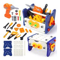56 Pieces Kids Tool Set with Electric Drill, Detachable Toys,STEM Montessori Educational Toys