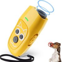 Anti Barking Device, Ultrasonic 3 in 1 Dog Barking Deterrent Devices, 3 Frequency Dog Training and Bark Control 5m Range Rechargeable with LED Light