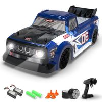 RC Car 1:14 4WD Remote Control Drift Car 15MPH High Speed Vehicle Toy Trucks with Drifting Racing Tires, 2 Rechargeable Batteries