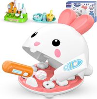 Dentist Kit for Kids, 31 Pcs Doctor Kit for Toddlers 3 to 5 Pretend Play Kit Toys for Role Play Pretend Playset Kit for Toddlers