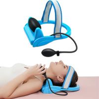 Neck Traction Device for Posture Correction, Neck Curve Restorer with Pump, Neck Hump Posture, Height Adjustable Design and Home Use