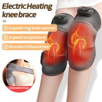 Cordless Electric  Knee Massager with Heat, Knee Heating Pad Heated Knee Brace with Vibration for Knee Leg Massager (1 Pc)