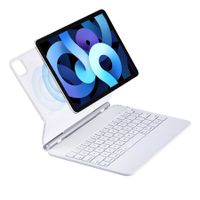 Magic Magnetic Keyboard for 11inch iPad,Slim Keyboard Cover,3 Brightness Levels,Multi-Touch Trackpad - White