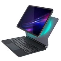 Magic Magnetic Keyboard for 11inch iPad,Slim Keyboard Cover,3 Brightness Levels,Multi-Touch Trackpad -Black