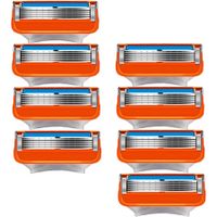 8pcs Razor Blade Shaving Razor Blade Refills for Gillette Fusion 5,Orange New Version