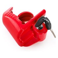 Trailer Hitch Lock, Universal Lock Trailer Heavy Duty Coupler Locks with Keys, Red Trailer Tongue Lock for Vehicle Tow Boat RV Truck, Fits 1-7/8 in, 2 inch and 2-5/16 inch Couplers