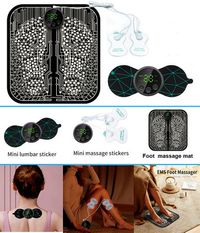 Electric EMS Foot Back Massager Mat Relaxing Foot Mat Electric Legs Feet Stimulator Massager Machine Acupressure Pad