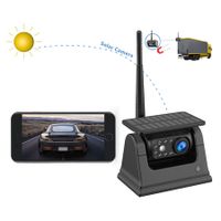 WiFi Wireless Backup Hitch Solar Camera, Magnetic Ease of Use Hitch Trailer Truck Connection to Phone