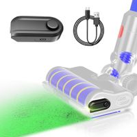 Compatible with Dyson Vacuum Light Rechargeable Vacuum Cleaner Dust Detection Light Vacuum Green Light Attachment, Universal Vacuum Cleaner Accessories