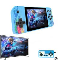 Gameboy Handheld Game Console Retro Gaming Console Preloaded 800 Classical Games Portable Gaming Player with 3.5" LCD Screen,Mini Arcade Electronic Toy Gifts for Boys Girls (Blue)