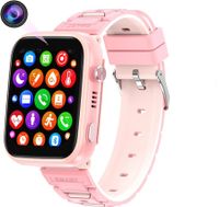 4G Smart Watch for Kids,GPS Tracker Watch,2- Way Calling,Camera,SOS,WiFi,Touch Screen Kids Phone Watch for Boys Girls Gifts,Pink