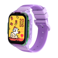 4G GPS Smart Watch For Kids 1.83Inch With One-Click Sos, Gps Positioning, Video Call And Photo Taking Color Purple