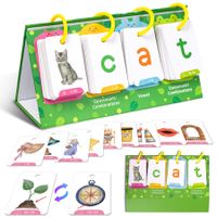 Phonics Flash Cards Sight Words Games Flip Cards for Kindergarten Classroom, Preschool Learning Activity Education Speech