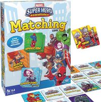 Super Hero Adventures Matching Game Board Card Memory Game birthday Party Fun Boys Girls Kids Age 3 to 5