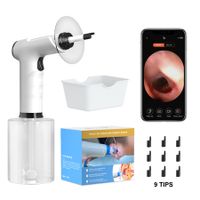 Electric Ear Cleaner - Ear Wax Removal Tool with Camera and Light - Ear Cleaning Kit with 4 Pressure Modes - Clean Ear Wax