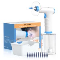 Ear Wax Removal, Electric Ear Cleaning Kit with Light, Ear Irrigation Kit with 4 Pressure Modes, Safe and Effective Ear Rinse Kit with Ear Cleaner