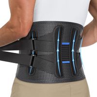 Back Brace Support for Women & Men - Provides Lumbar Support for Herniated Discs, Heavy Lifting - Breathable and Dual Adjustable-Small