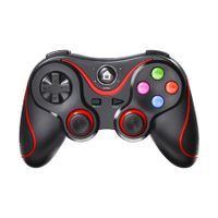 Wireless Game Controller for Windows 7/8/10 PC/iPhone/Android/PS3, Wireless Game Bluetooth Pad Joystick Game Controller, Dual Shock USB Mobile Game Controller for IOS/PC360/P3/P4/Switch (Red)