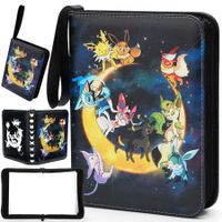 TCG GAME Card Binder 4-Pocket,400 Pockets Card Holder Album with 50 Sleeves,Cards TCG Trading Card Binder Display Storage Carrying Case