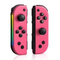 Controller for Nin-tendo Switch, Replacement Wireless Controllers with RGB Light, Dual Vibration, Wake-up, Motion Control