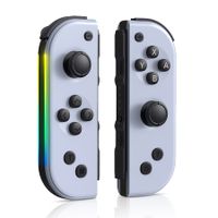 Controller for Nin-tendo Switch, Replacement Wireless Controllers with RGB Light, Dual Vibration, Wake-up, Motion Control