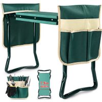 Garden Kneeler and Seat with Thicken & Widen Soft Kneeling Pad,Heavy Duty Foldable Gardener Stool with 2 Tool Pouches,Gardening Gifts for Women Mom Men