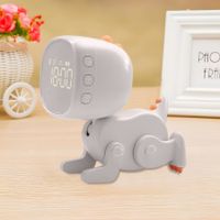 Alarm Clock for Kids,LED Cute Bedside Clock with Digital Display, Children's Sleep Trainer, Wake Up Light and Night Light(Beige)