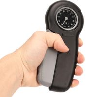 Portable Hand Grip Dynamometer, Digital Hand Grip Strength Meter Strengthener Exercise Measurement Wrist Strengthener (Black and Grey)