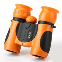 Binoculars 8×21 Binoculars for Kids Ages 4-10 Years Old, Binoculars for Bird Watching,Outdoor Hand-Held Viewing Telescope(Orange)