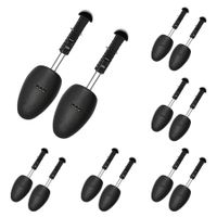 6 Pairs Plastic Shoe Tree Stretcher Shaper for Men (Black)