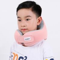 U-Shaped Travel Pillow for Kids and Children, Memory Foam Pillow, for Travel, Cervical, Airplane, Neck Cushion Color Pink