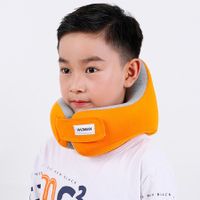 U-Shaped Travel Pillow for Kids and Children, Memory Foam Pillow, for Travel, Cervical, Airplane, Neck Cushion Color Orange