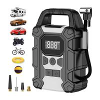 Tire Inflator,Portable Air Compressor,150 PSI Cordless Air Pump for Car Tires,Faster Inflation,Car Tire Pump(Gray)