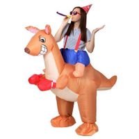 Inflatable Kangaroo Costume Adult Suit Blow Up Party Fancy Dress Halloween Cosplay