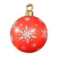 Jingle Jollys Christmas Inflatable Ball 60cm Decoration Giant Bauble Red