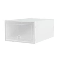 Artiss Shoe Box Set of 24 Storage Case Stackable Plastic Shoe Cabinet Cube White