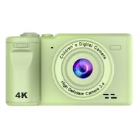 2.4-inch Digital Camera with 1080P Front and Rear HD Cameras 8x Digital Zoom,Photo and Video Recording Capabilities Color Green