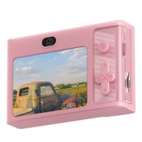 Portable 2.4 inch Digital Camera with 48MP HD Cameras 8x Digital Zoom,Photo and Video Recording Capabilities Color Pink