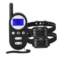 800M Dog Training Collar Remote Control Rechargeable Pet Dog Bark Stop Shock Collar Electric Shocker For Two Dog(Small Medium Large Dogs)