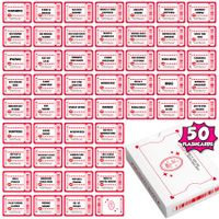 50 Couples Conversation Cards,Dating Card Game for Couples,Enjoy Better Relationships and Deeper Intimacy,Date Night,Valentine Card Games